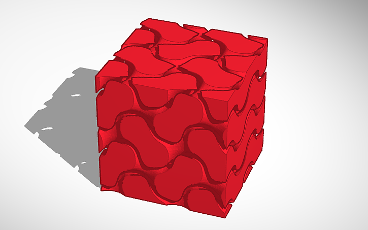 Gyroid Inverted 3D design Inverted Gyroid - Tinkercad