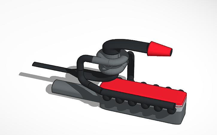 3D design Odd I6 Turbo diesel - Tinkercad
