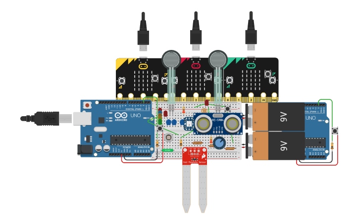 Circuit design Micro:bit Challenge- PS 6 SYSTEM - Tinkercad