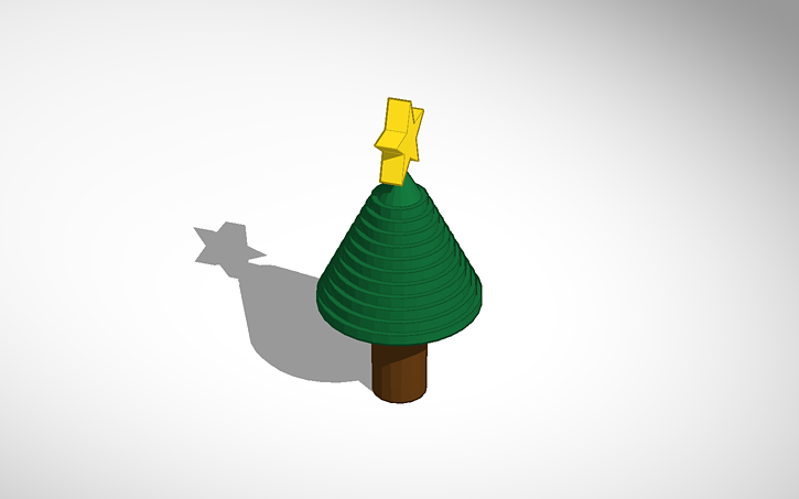 3D design Christmas Tree - Tinkercad