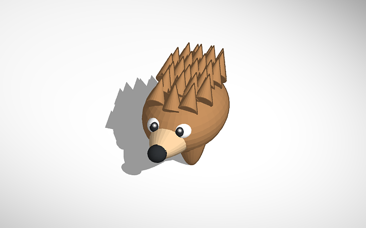 3D design Hedgehog - Tinkercad