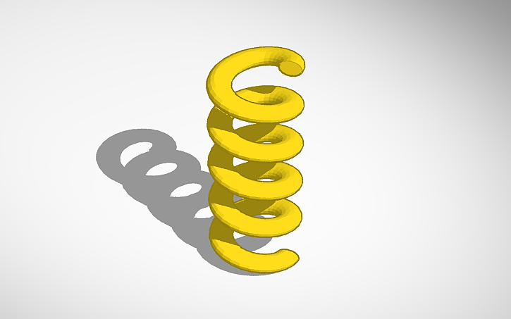 Spring Muelle 3D design spring muelle - Tinkercad
