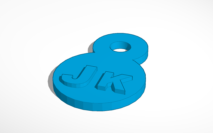 3D design keychain - Tinkercad