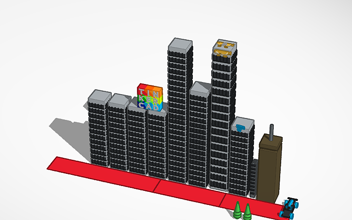3D design Tinkerer City - Tinkercad
