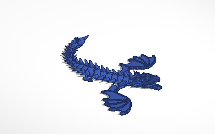 3D design Moving Dragon - Tinkercad