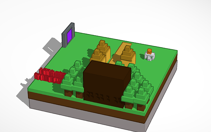 Minecraft Solidworks 3D design minecraft - Tinkercad