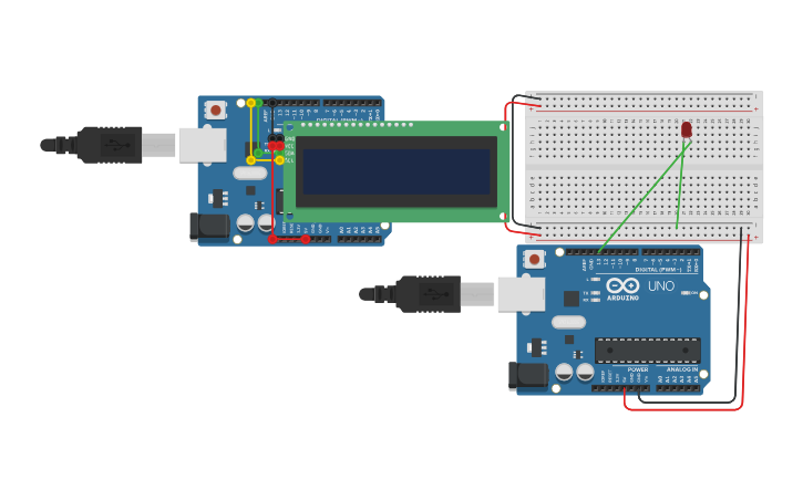 Circuit design Led blinking - Tinkercad