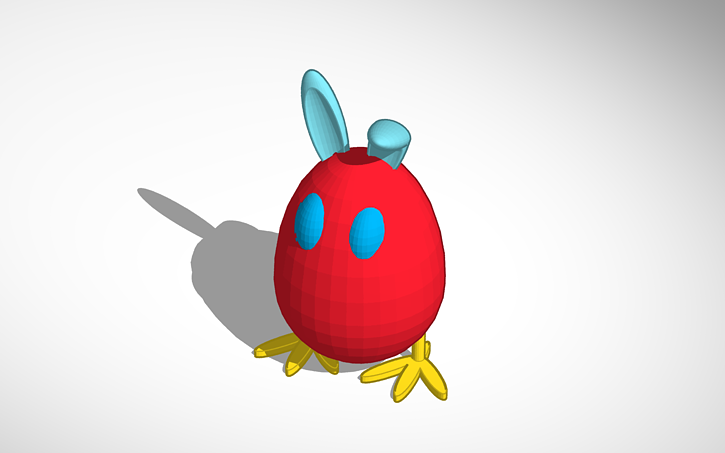 3D design lopend ei - Tinkercad