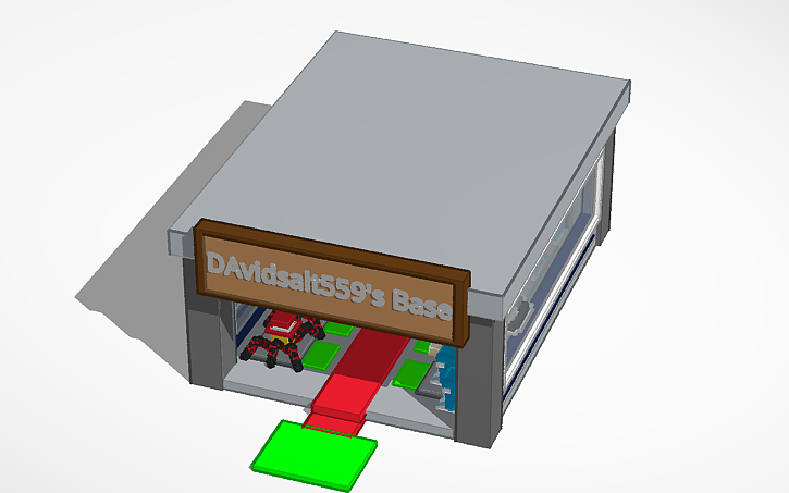 3D design steal a brainrot base - Tinkercad