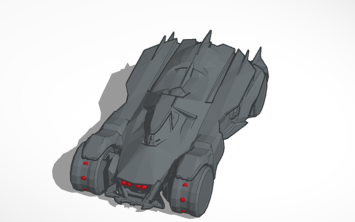 3D design BATMOBILE - Tinkercad