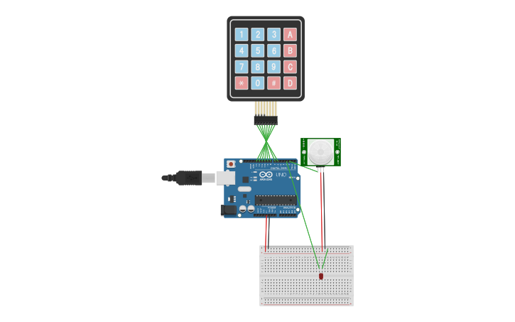 Circuit design Bluetooth arduino - Tinkercad