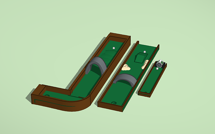 3D design Golf Bot - Tinkercad