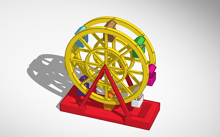 3D design Ferris Wheel - test - Tinkercad