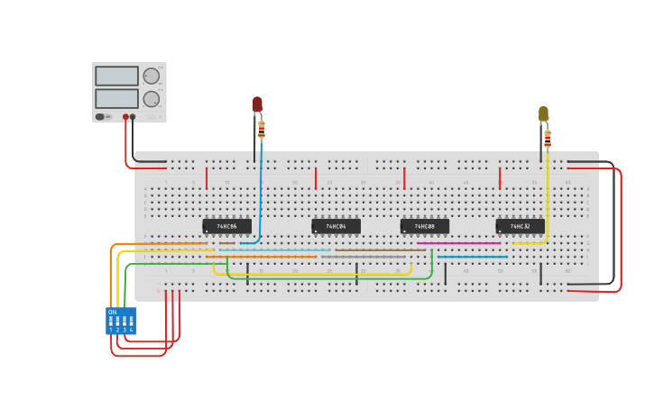 Circuit design Full Subtractor Using Logic Gates - Tinkercad