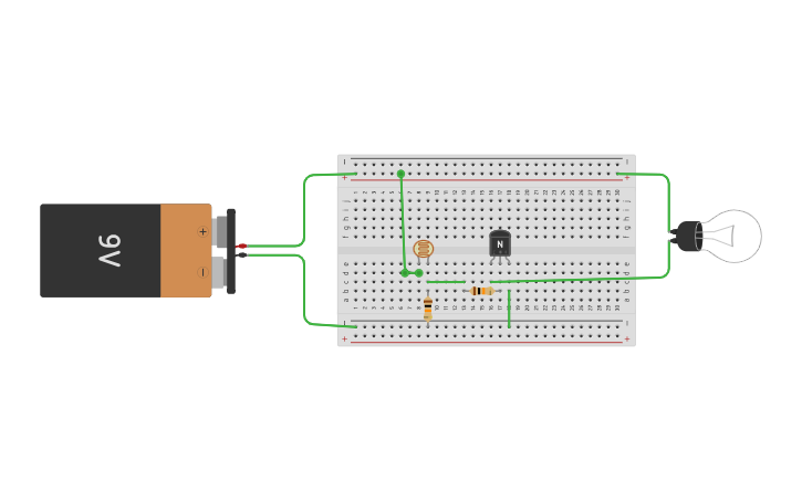 Circuit design transistor como amplificador - Tinkercad