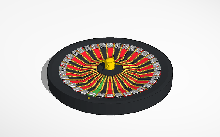 3D design Roulette Wheel - Tinkercad