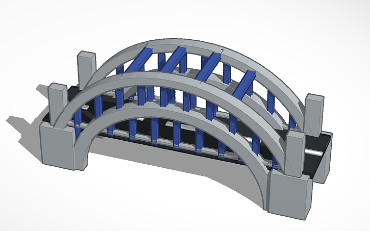 3d-design-double-arch-bridge-tinkercad