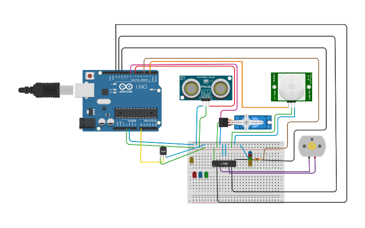 Circuit design HOME AUTOMATION USING ARDUINO - Tinkercad
