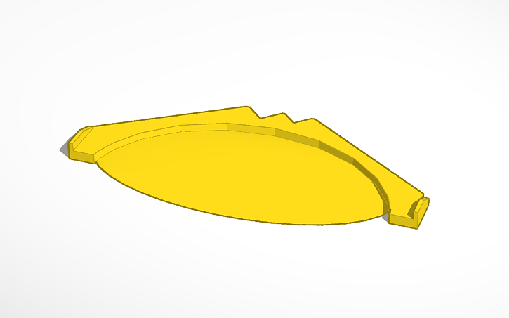 3D design C7 Front Splitter - Tinkercad