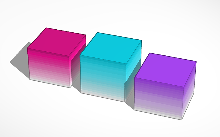 3D design Gradients - Tinkercad