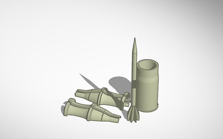 Apfsds Design 3D design APFSDS shell - Tinkercad