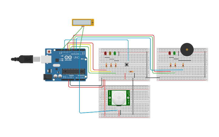 Circuit design Arduino Traffic Light - Tinkercad