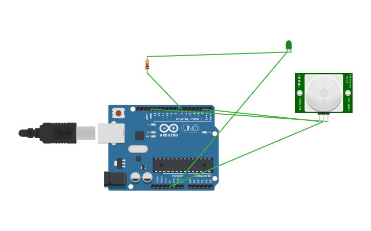 Circuit design ir sensor - Tinkercad