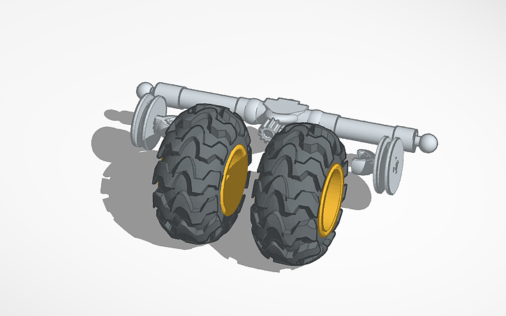 3D design Axle system - Tinkercad