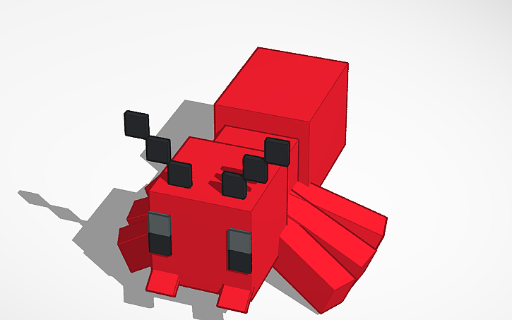 3D design Minecraft Ant - Tinkercad