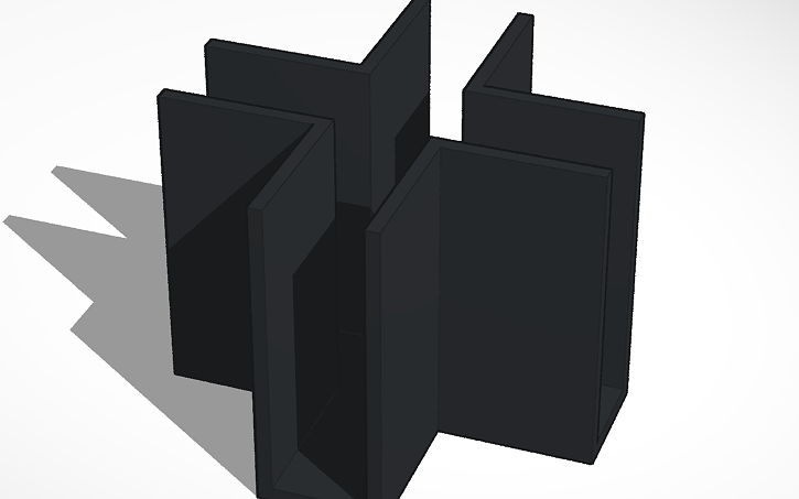 3D design KALLAX | Wire Holder | 4 Way - Tinkercad