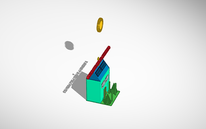 3D design Key and house. - Tinkercad