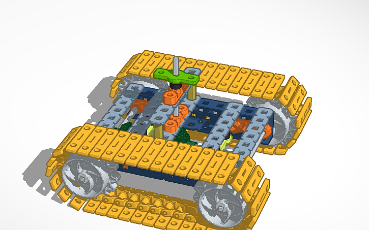 3D design Pull Toy Chassis - Tinkercad