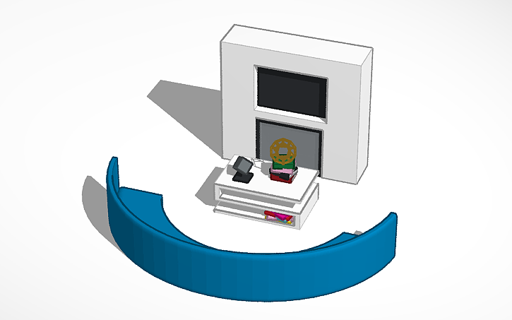 Modern Tinker 3D design Modern/ luxury living room - Tinkercad