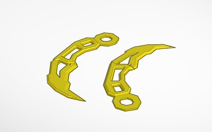 3D design Keyrambit Roblox Rivals - Tinkercad