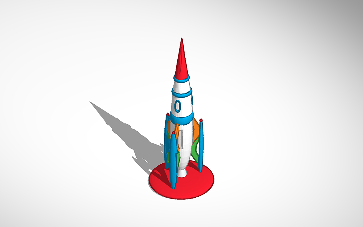 3D design Rocket - Tinkercad
