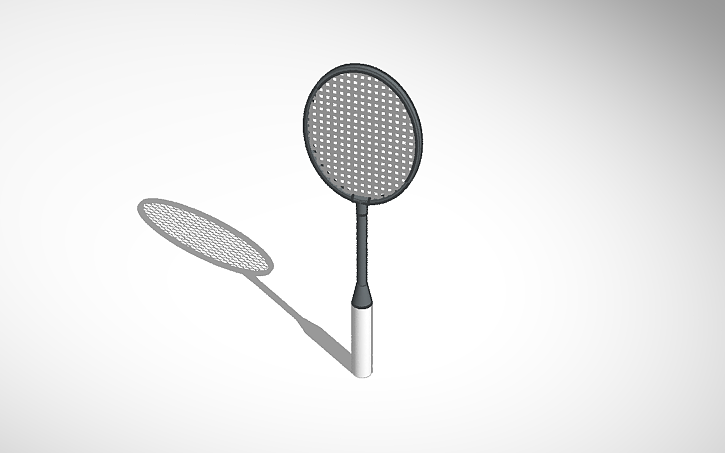 3D design Racket - Tinkercad