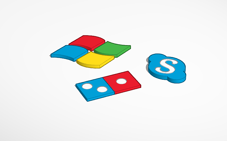 3D design Random Logos - Tinkercad