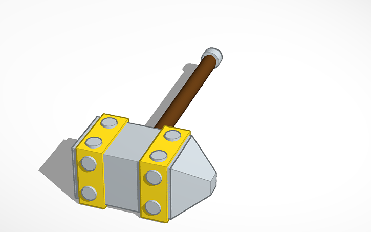 Hog Rider Model 3D design Hog Rider Hammer - Clash of Clans and Clash Royale - Tinkercad