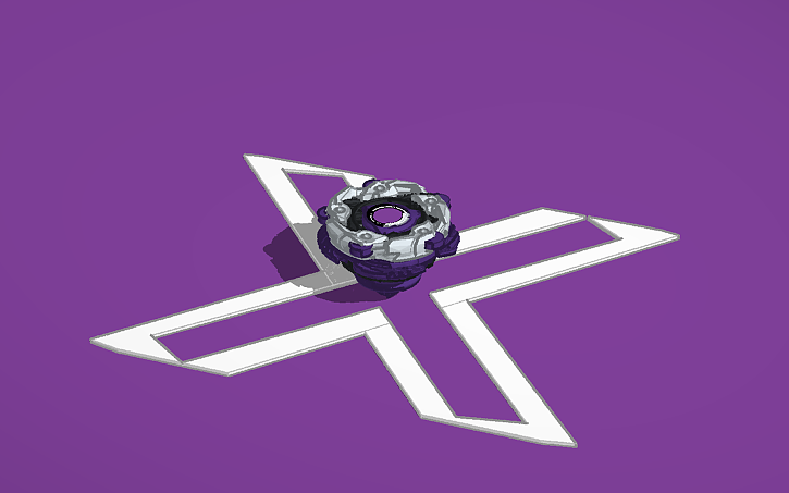 3D design beyblade X magic satan F5-80DN - Tinkercad
