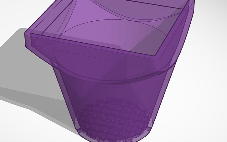 3D design Square Pot v3 - Tinkercad