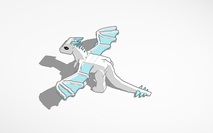 3D design Wings of fire Icewing (Small) - Tinkercad
