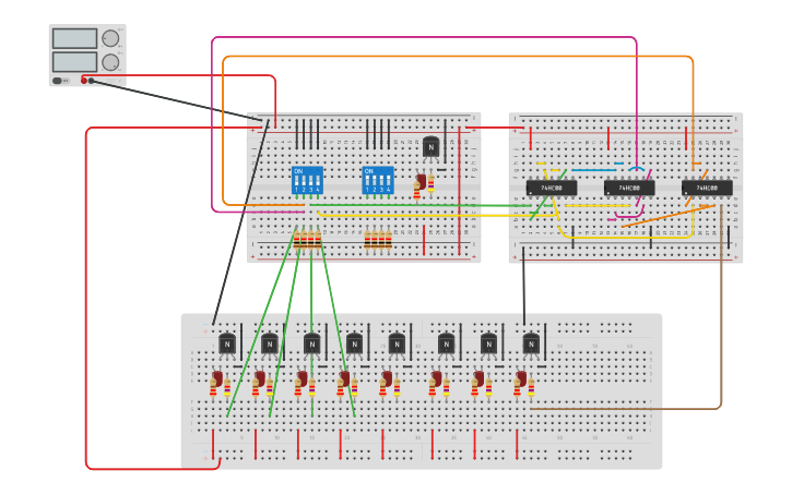 Circuit design Q1 Deprez TP4 F1 - Tinkercad