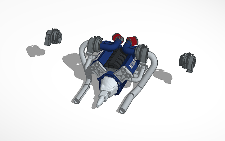 3D design EMC Engine V10 - Tinkercad