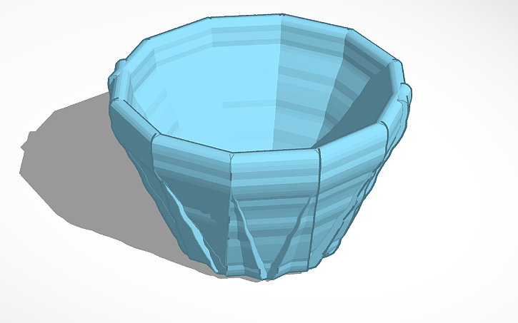 3D design Flower Pot - Tinkercad