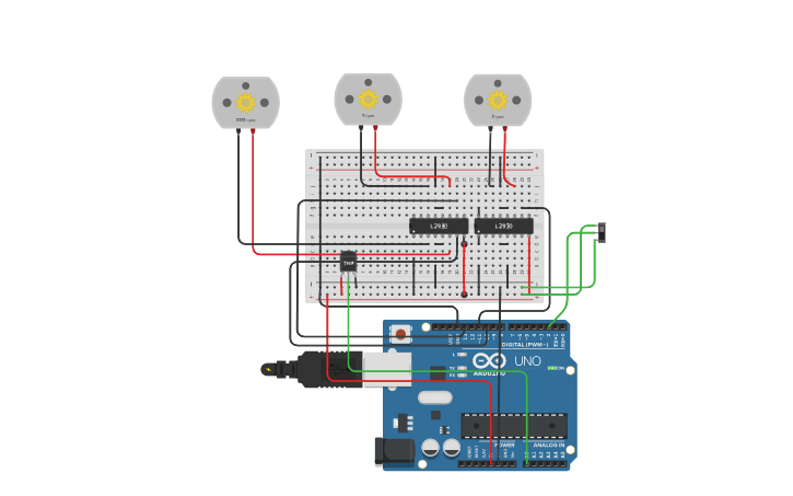 Circuit design Arduino climate control - Tinkercad