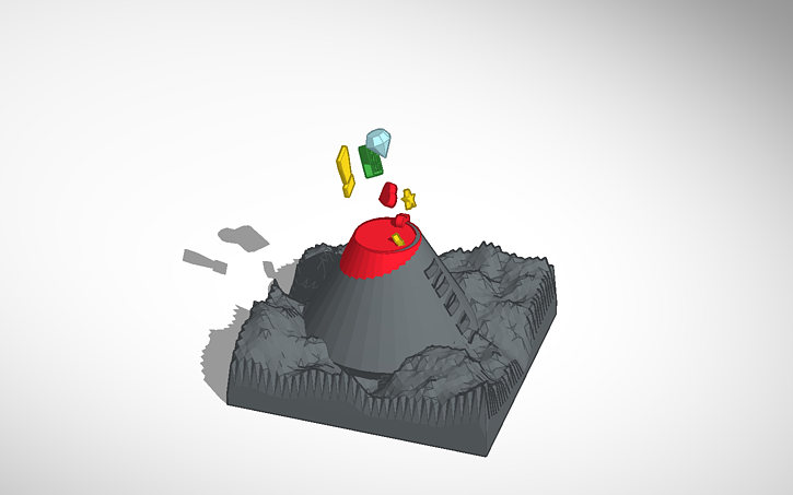 3D design magical volcano! - Tinkercad