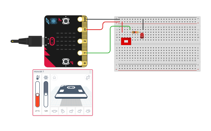 Circuit design MICRO BIT - Tinkercad