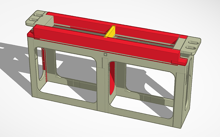 3D design 2x Geekom mini PC 10 inch rack mount final - Tinkercad