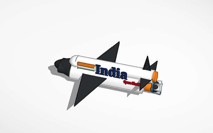 Inker Pad 3D design Space Shuttel - Tinkercad