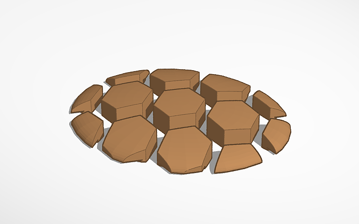 3D design Turtle (shell) - Tinkercad